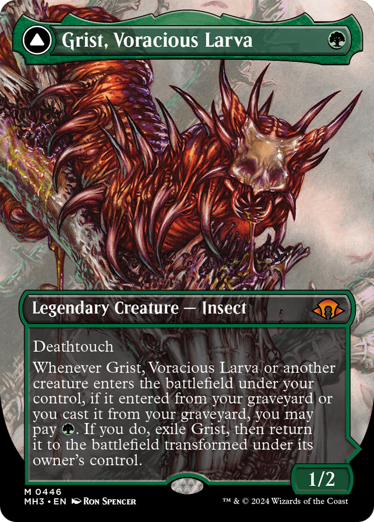 Grist, Voracious Larva // Grist, the Plague Swarm (Borderless) [Modern Horizons 3] | Gamer Loot