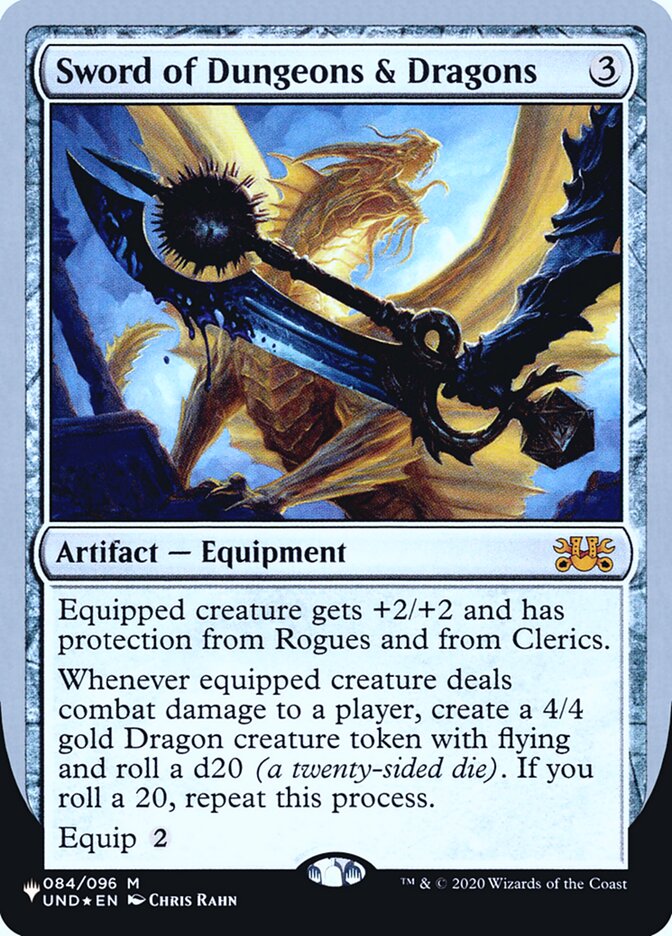 Sword of Dungeons & Dragons (Unfinity Foil Edition) [The List] | Gamer Loot