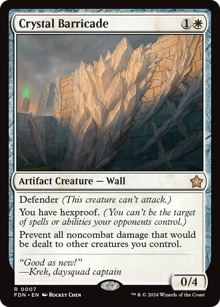 Crystal Barricade [Foundations] | Gamer Loot