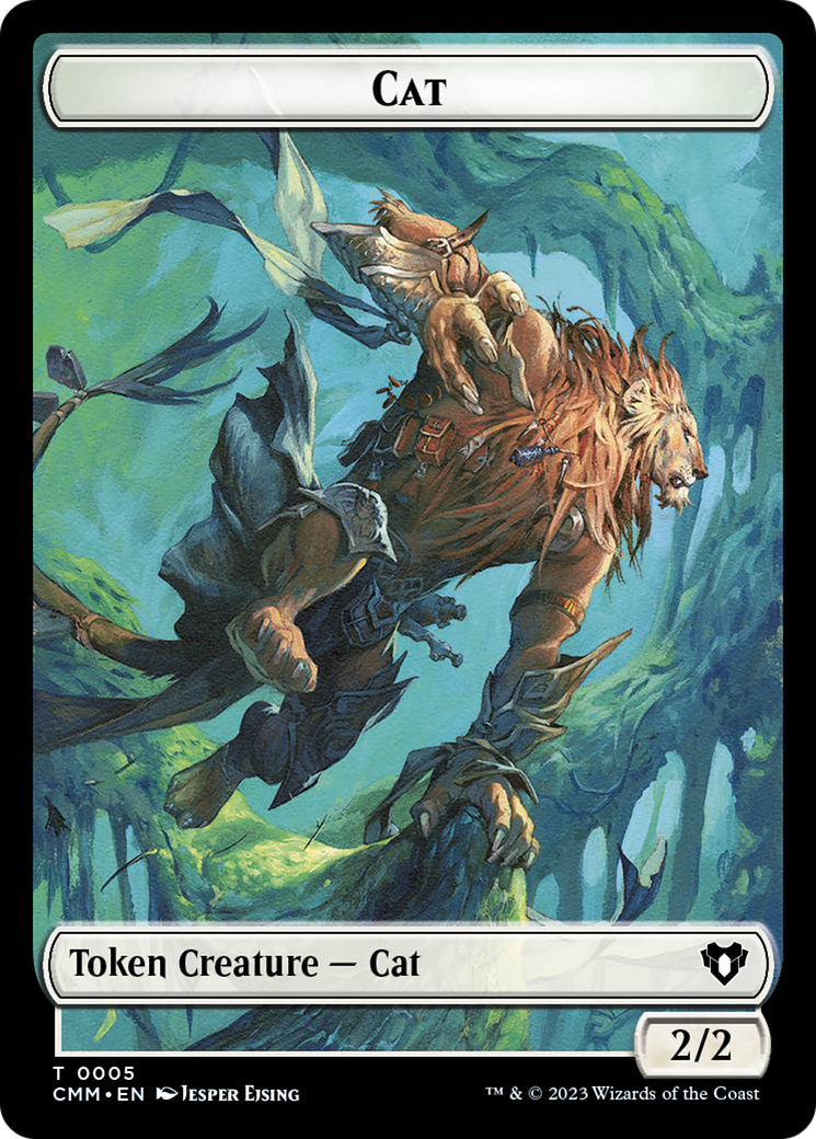 Treasure // Cat (0005) Double-Sided Token [Commander Masters Tokens] | Gamer Loot