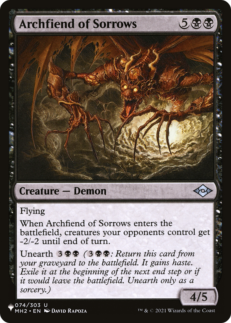 Archfiend of Sorrows [The List Reprints] | Gamer Loot