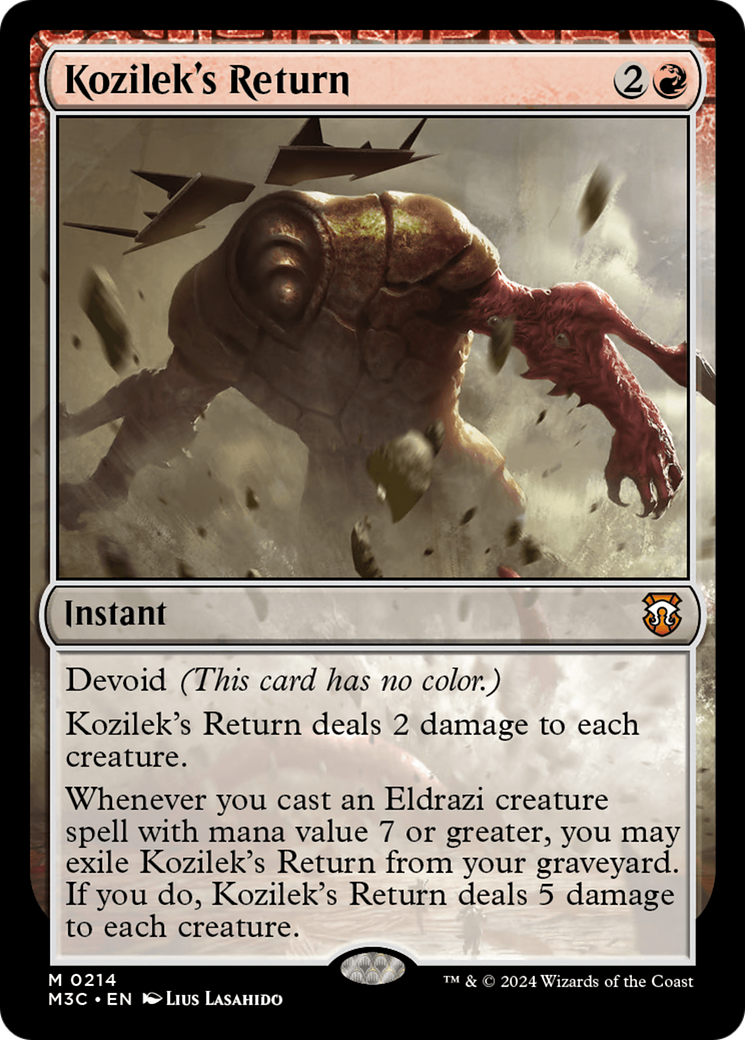 Kozilek's Return (Ripple Foil) [Modern Horizons 3 Commander] | Gamer Loot