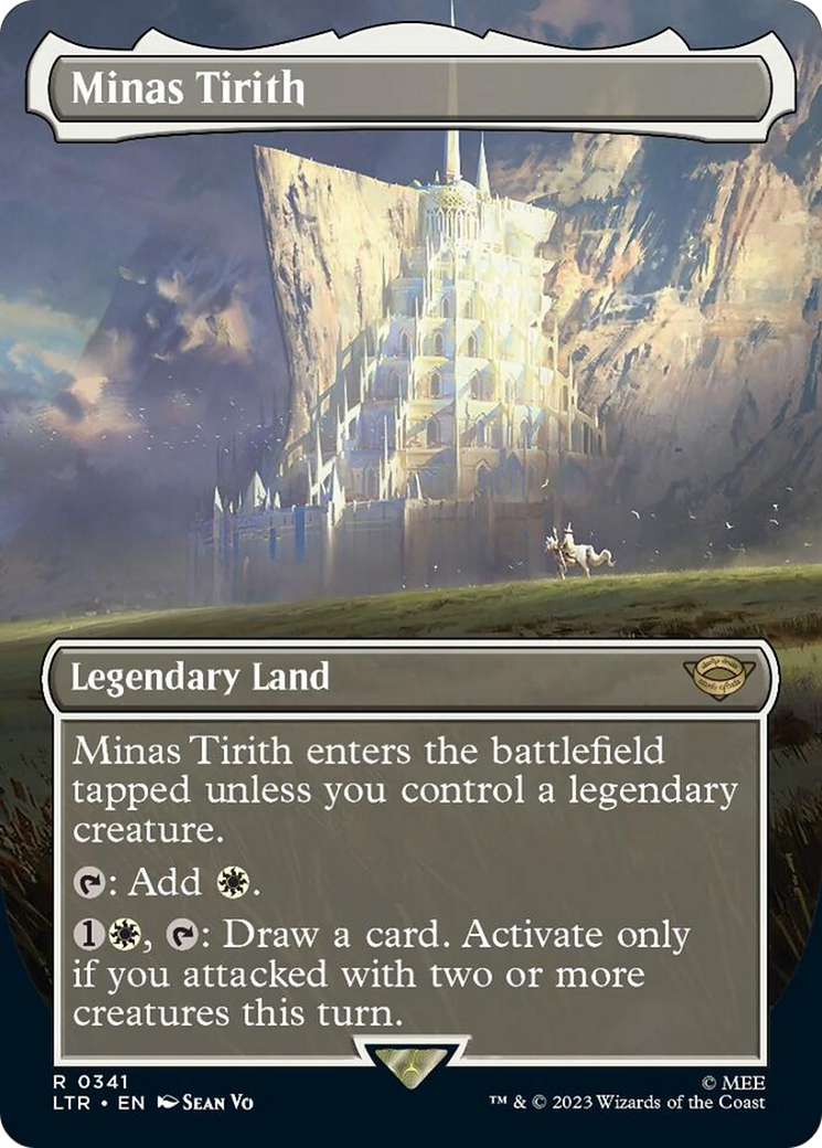 Minas Tirith (Borderless Alternate Art) (341) [The Lord of the Rings: Tales of Middle-Earth] | Gamer Loot