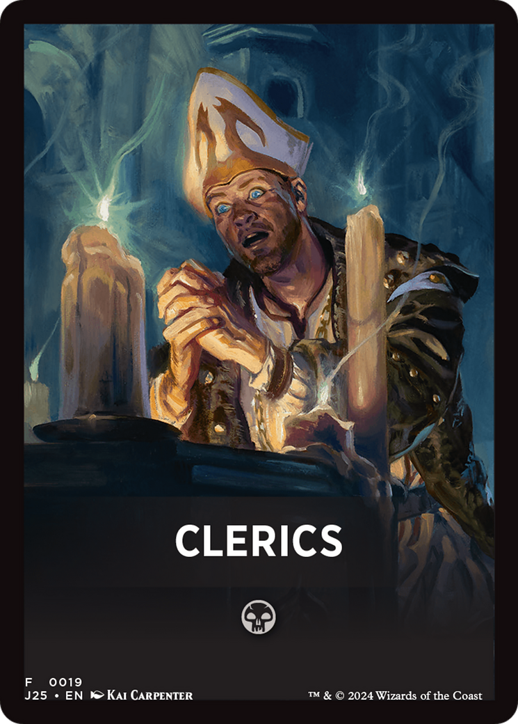 Clerics Theme Card [Foundations Jumpstart Front Cards] | Gamer Loot