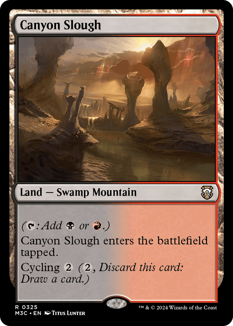 Canyon Slough (Ripple Foil) [Modern Horizons 3 Commander] | Gamer Loot