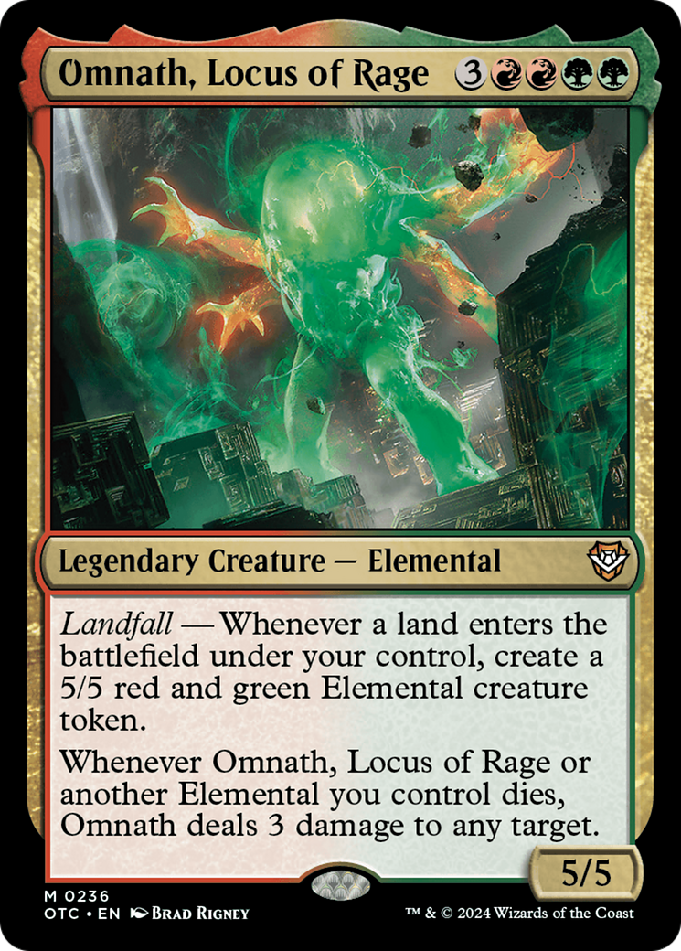 Omnath, Locus of Rage [Outlaws of Thunder Junction Commander] | Gamer Loot