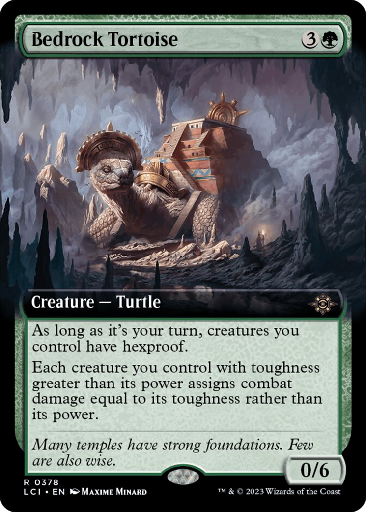 Bedrock Tortoise (Extended Art) [The Lost Caverns of Ixalan] | Gamer Loot