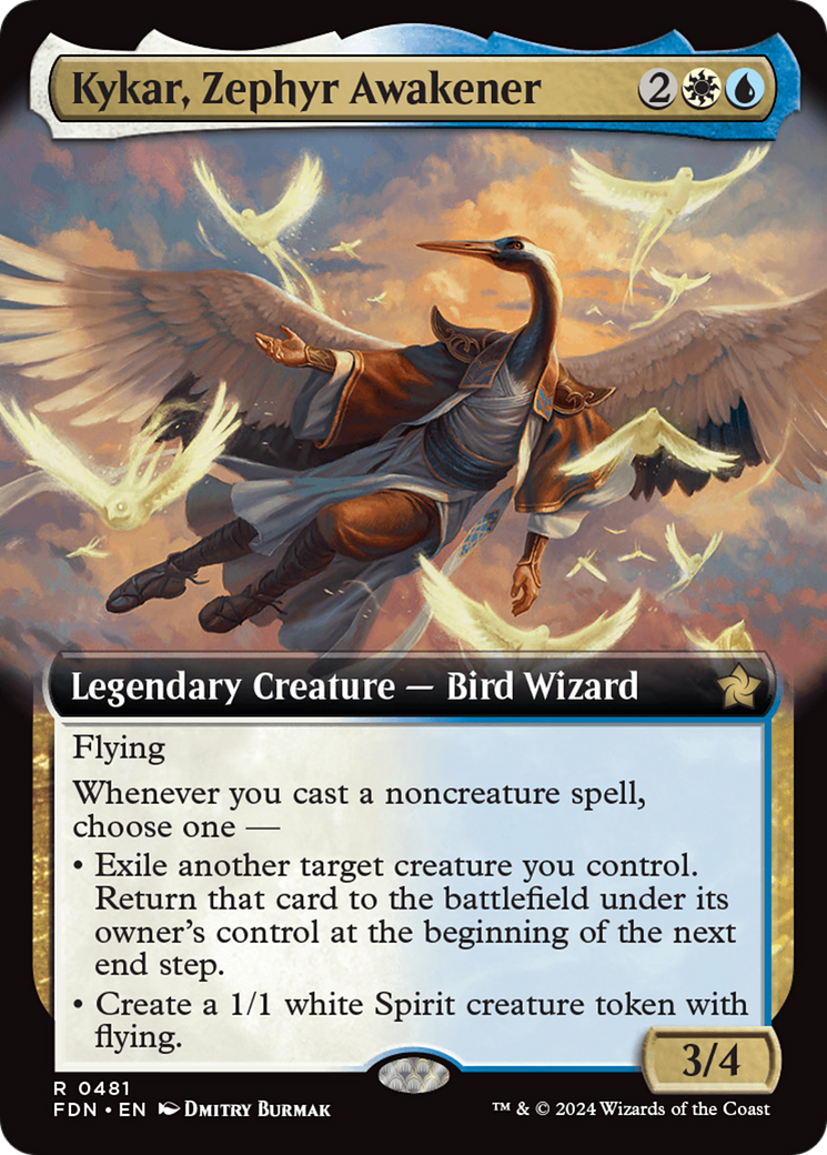 Kykar, Zephyr Awakener (Extended Art) [Foundations] | Gamer Loot