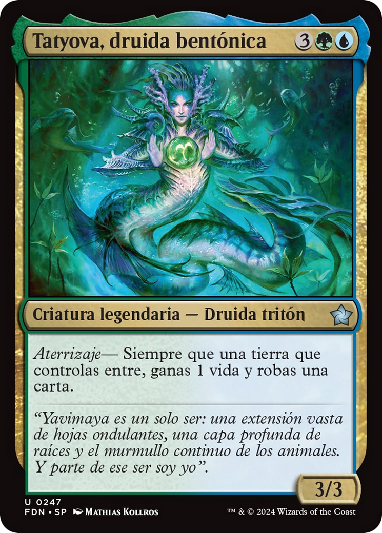 Tatyova, Benthic Druid [Foundations] | Gamer Loot