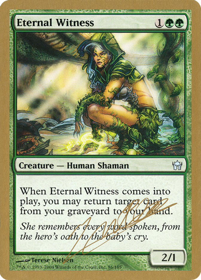 Eternal Witness (Julien Nuijten) [World Championship Decks 2004] | Gamer Loot