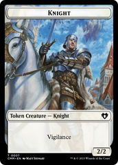 Human Soldier // Knight Double-Sided Token [Commander Masters Tokens] | Gamer Loot