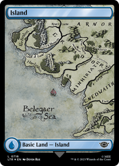 Island (0716) (Surge Foil) [The Lord of the Rings: Tales of Middle-Earth] | Gamer Loot