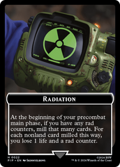 Radiation // Robot Double-Sided Token [Fallout Tokens] | Gamer Loot