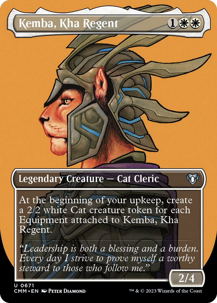 Kemba, Kha Regent (Borderless Profile) [Commander Masters] | Gamer Loot