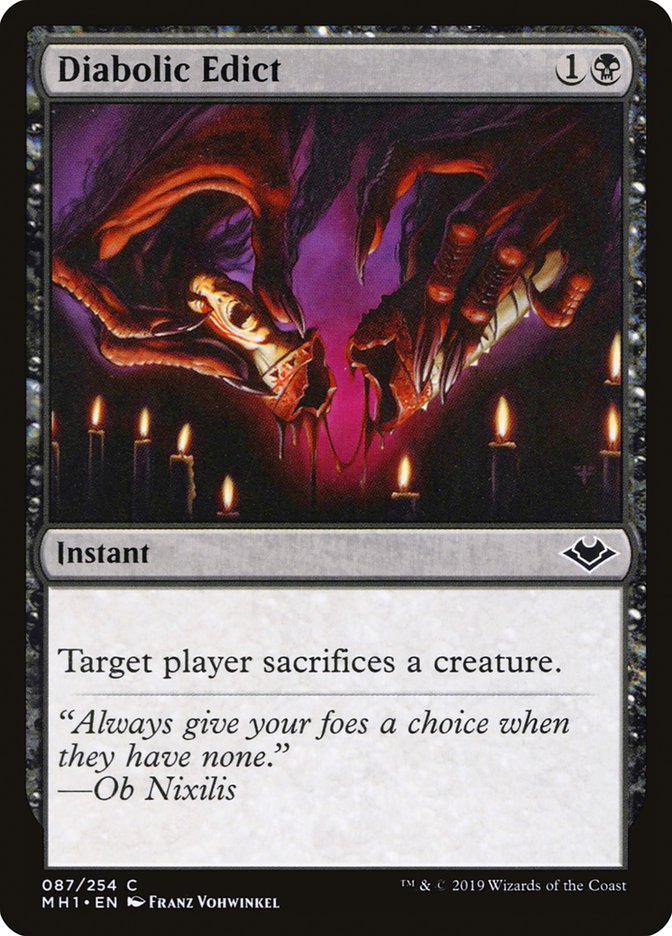 Diabolic Edict [Modern Horizons] | Gamer Loot