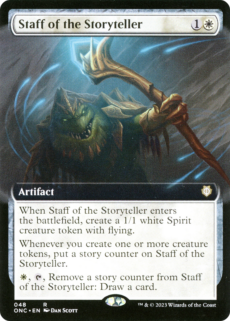 Staff of the Storyteller (Extended Art) [Phyrexia: All Will Be One Commander] | Gamer Loot