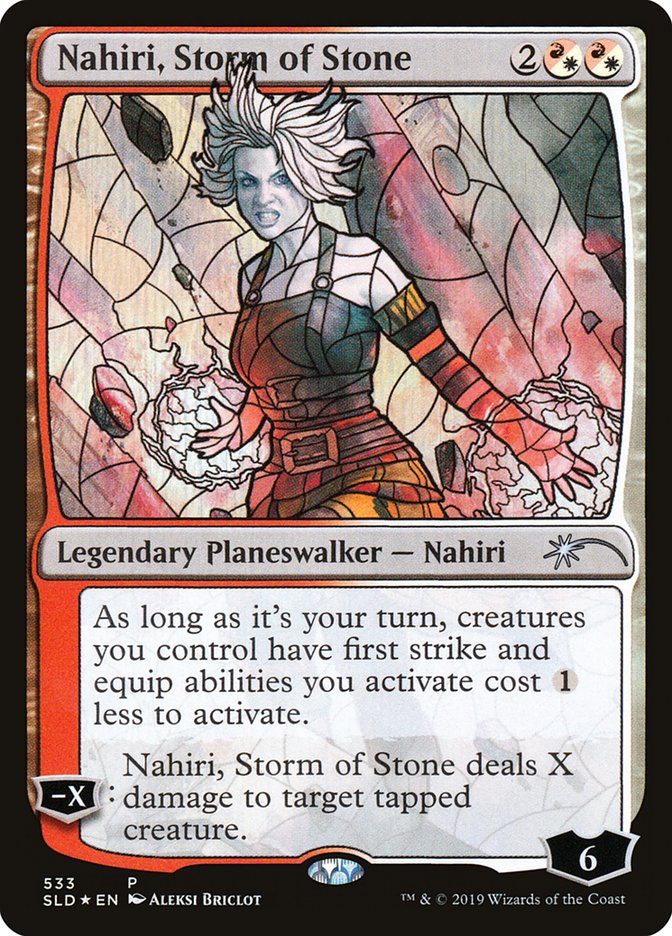 Nahiri, Storm of Stone (Stained Glass) [Secret Lair Drop Promos] | Gamer Loot