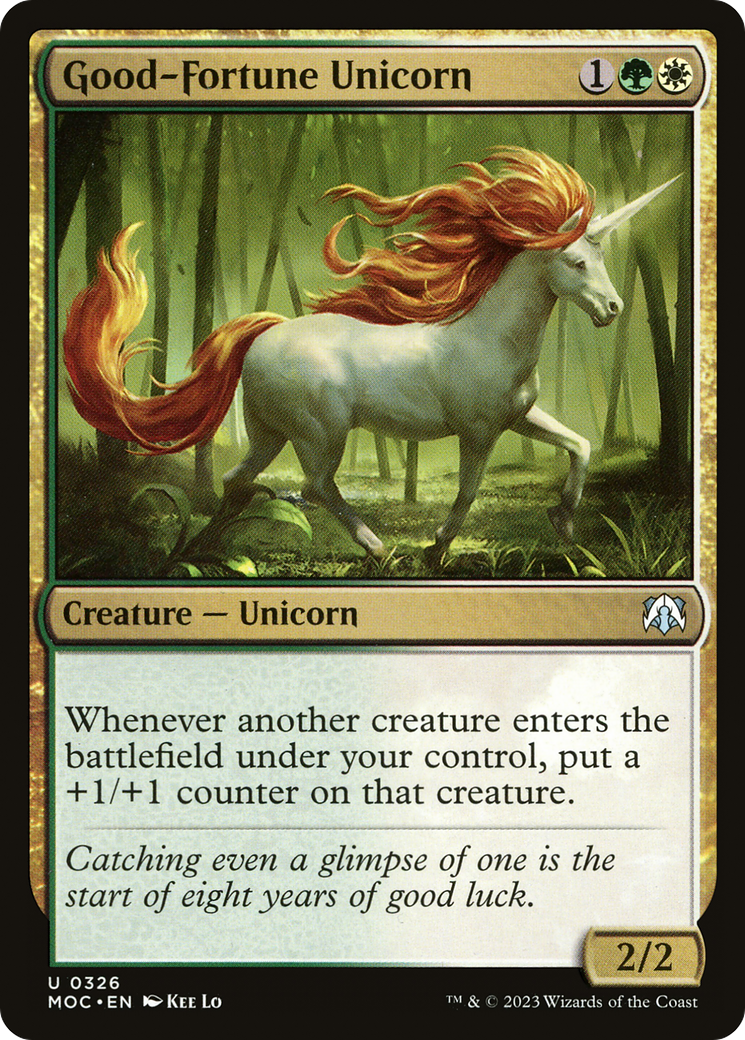 Good-Fortune Unicorn [March of the Machine Commander] | Gamer Loot