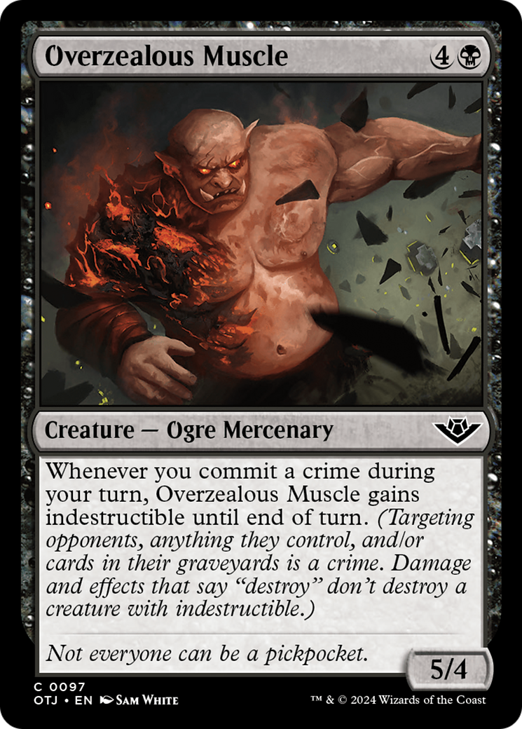 Overzealous Muscle [Outlaws of Thunder Junction] | Gamer Loot