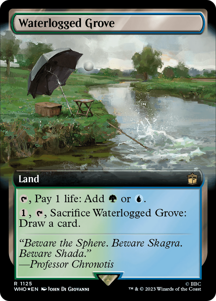 Waterlogged Grove (Extended Art) (Surge Foil) [Doctor Who] | Gamer Loot