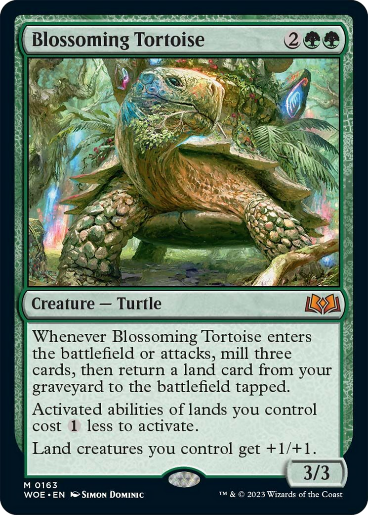 Blossoming Tortoise [Wilds of Eldraine] | Gamer Loot