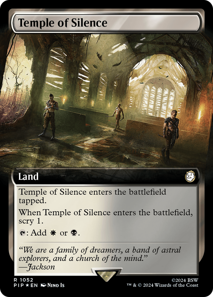 Temple of Silence (Extended Art) (Surge Foil) [Fallout] | Gamer Loot