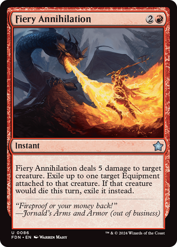 Fiery Annihilation [Foundations] | Gamer Loot