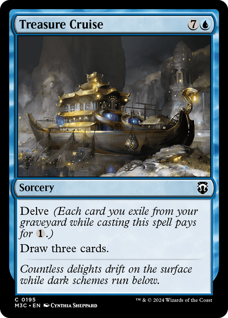 Treasure Cruise (Ripple Foil) [Modern Horizons 3 Commander] | Gamer Loot