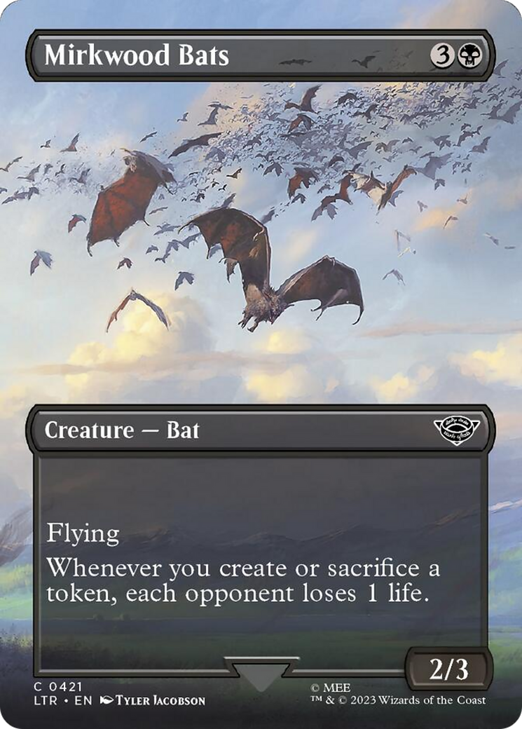 Mirkwood Bats (Borderless Alternate Art) [The Lord of the Rings: Tales of Middle-Earth] | Gamer Loot