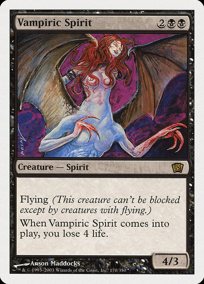 Vampiric Spirit (8th Edition) [Oversize Cards] | Gamer Loot