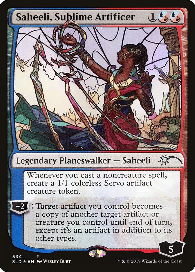 Saheeli, Sublime Artificer (Stained Glass) [Secret Lair Drop Promos] | Gamer Loot