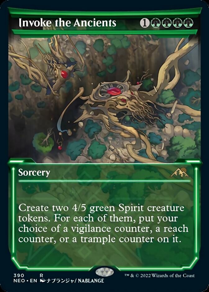 Invoke the Ancients (Showcase Soft Glow) [Kamigawa: Neon Dynasty] | Gamer Loot