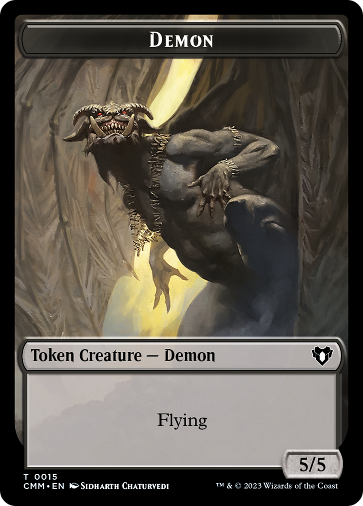 Demon Token [Commander Masters Tokens] | Gamer Loot