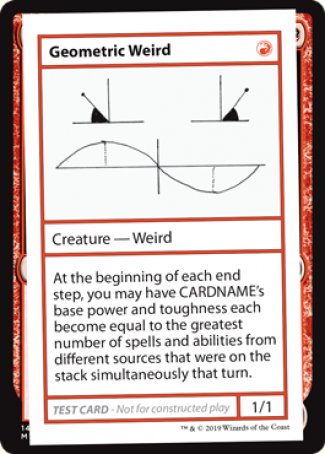 Geometric Weird (2021 Edition) [Mystery Booster Playtest Cards] | Gamer Loot