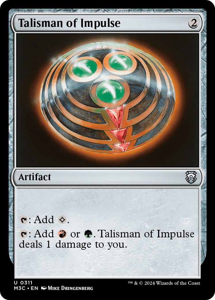 Talisman of Impulse (Ripple Foil) [Modern Horizons 3 Commander] | Gamer Loot