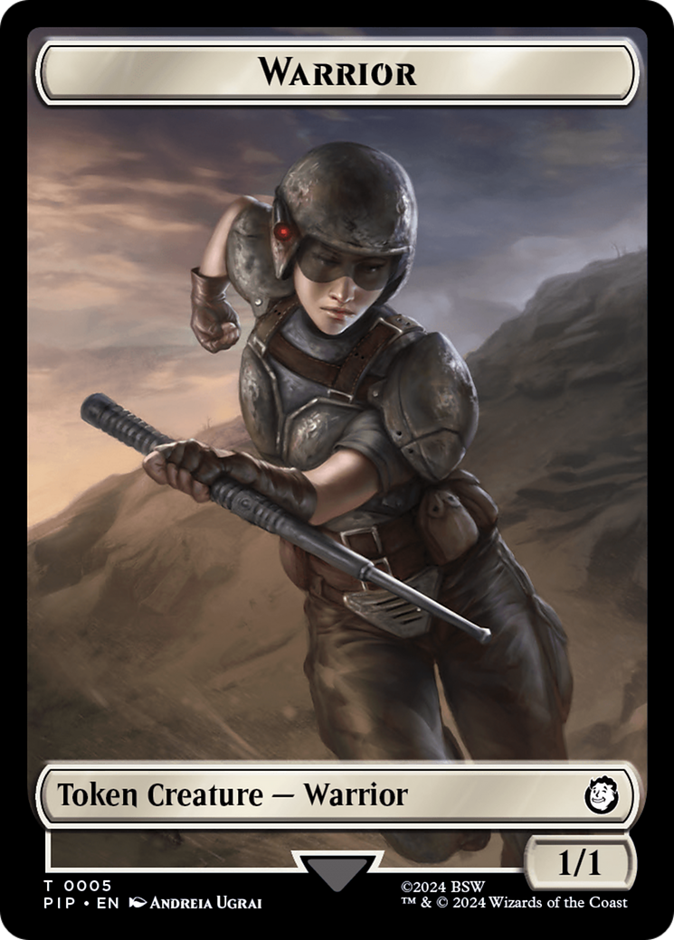 Soldier (0010) // Warrior Double-Sided Token [Fallout Tokens] | Gamer Loot