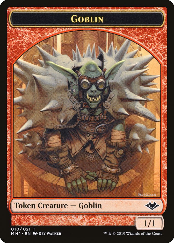 Goblin (010) // Wrenn and Six Emblem Double-Sided Token [Modern Horizons Tokens] | Gamer Loot