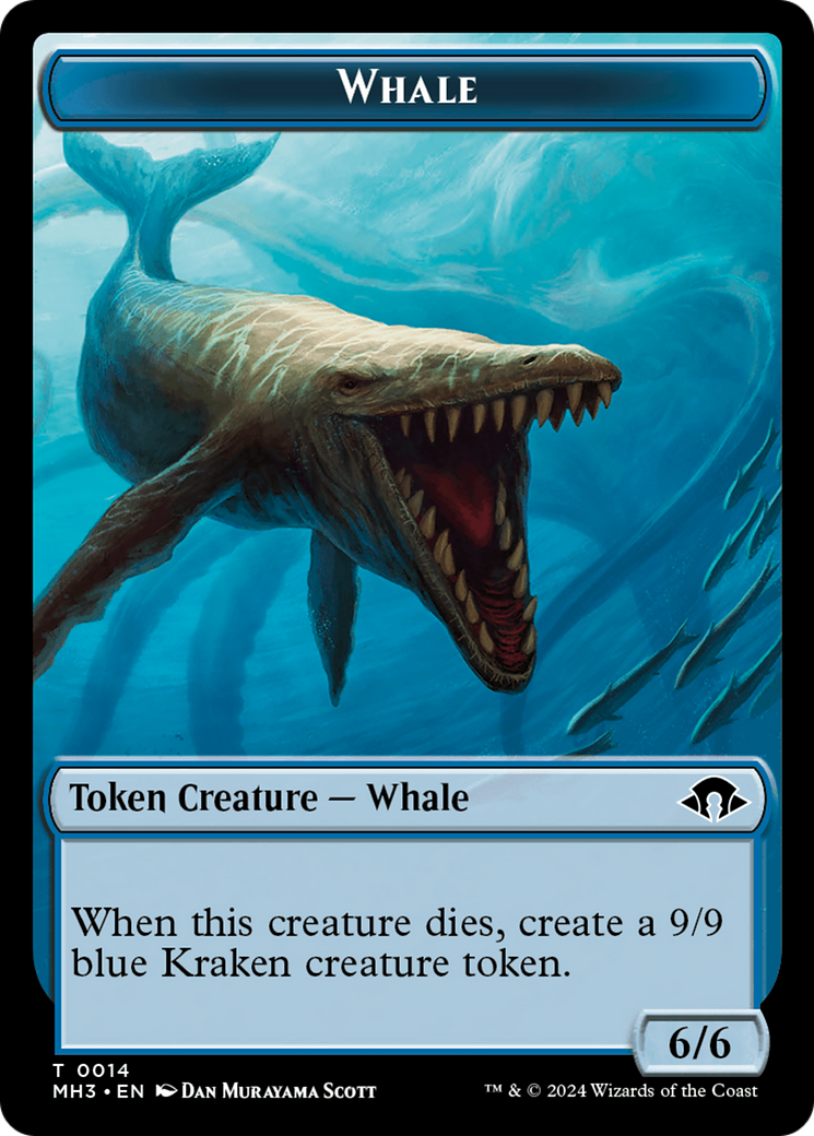 Whale // Energy Reserve Double-Sided Token [Modern Horizons 3 Tokens] | Gamer Loot