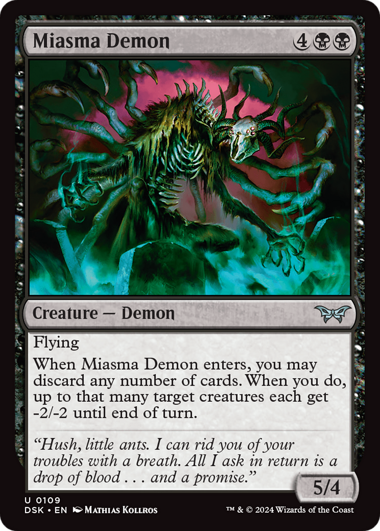 Miasma Demon [Duskmourn: House of Horror] | Gamer Loot