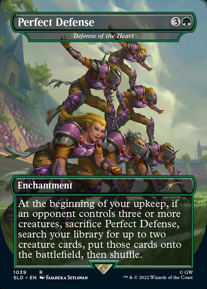 Perfect Defense - Defense of the Heart (Borderless) [Secret Lair Drop Series] | Gamer Loot