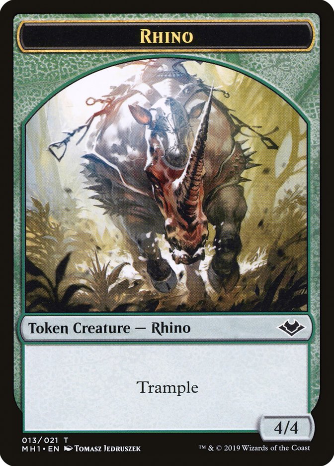 Rhino Token [Modern Horizons Tokens] | Gamer Loot