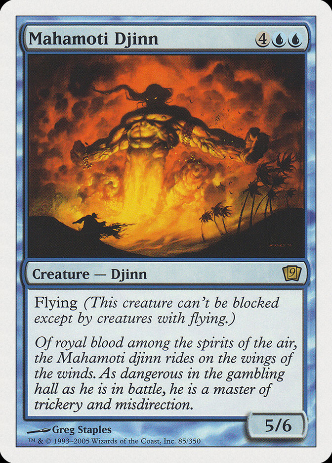 Mahamoti Djinn (9th Edition) [Oversize Cards] | Gamer Loot