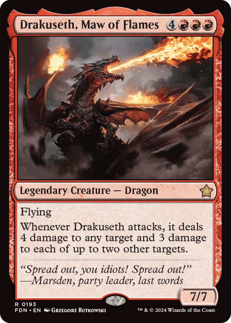 Drakuseth, Maw of Flames [Foundations] | Gamer Loot