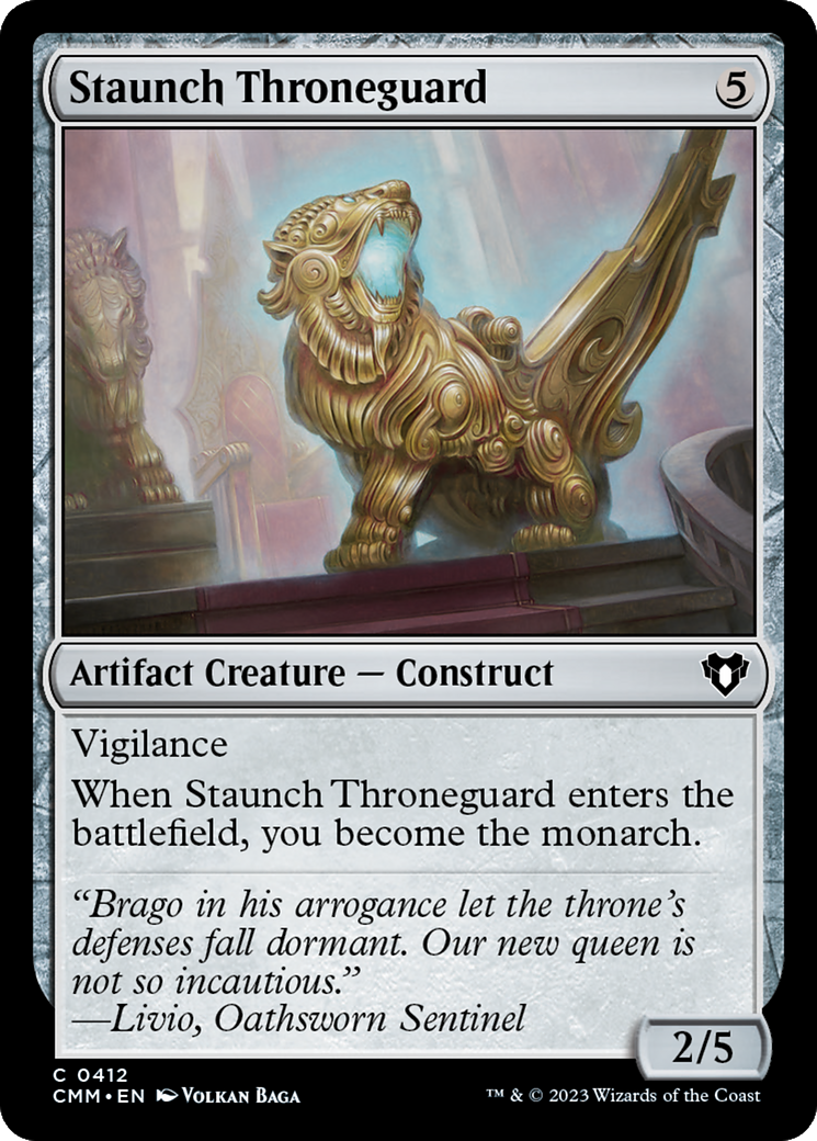 Staunch Throneguard [Commander Masters] | Gamer Loot