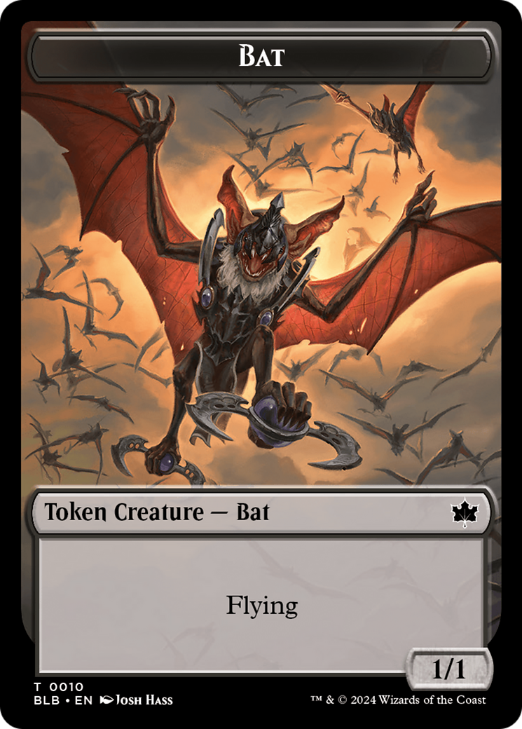 Bat // Intrepid Rabbit Double-Sided Token [Bloomburrow Tokens] | Gamer Loot