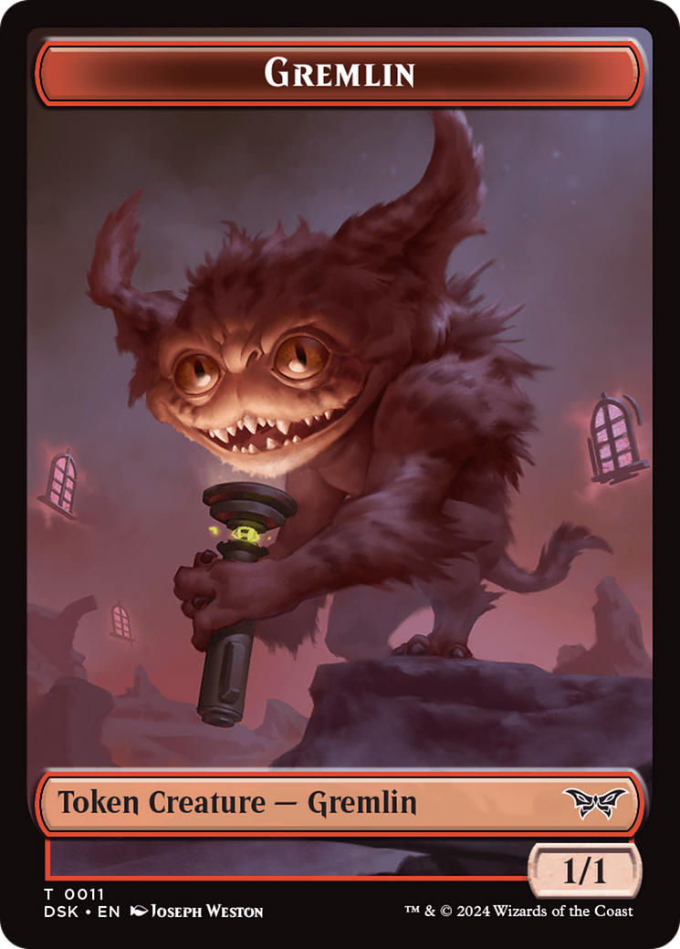 Gremlin Token [Duskmourn: House of Horror Tokens] | Gamer Loot