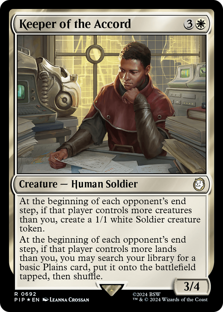 Keeper of the Accord (Surge Foil) [Fallout] | Gamer Loot