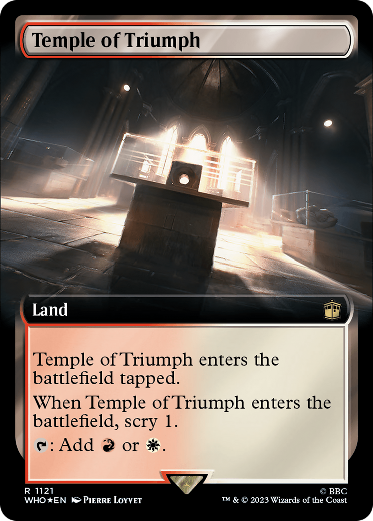 Temple of Triumph (Extended Art) (Surge Foil) [Doctor Who] | Gamer Loot