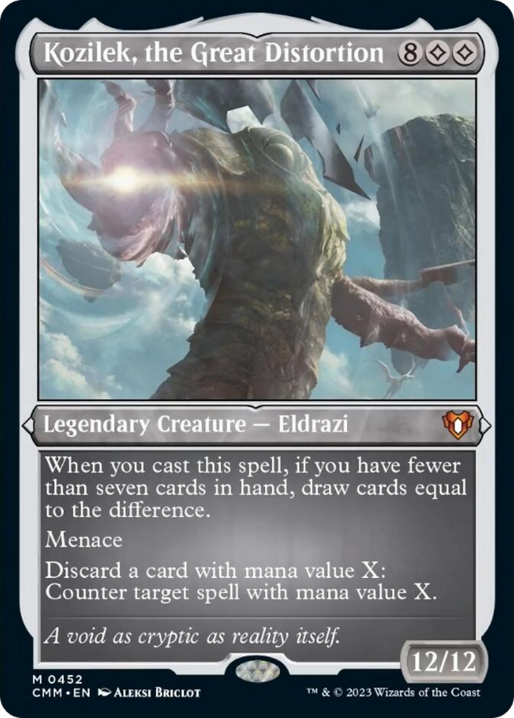 Kozilek, the Great Distortion (Foil Etched) [Commander Masters] | Gamer Loot