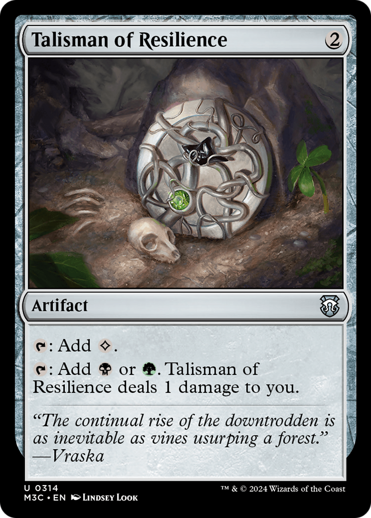 Talisman of Resilience (Ripple Foil) [Modern Horizons 3 Commander] | Gamer Loot